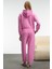 SELENE Kadın Kapüşonlu Kangru Cepli Regular Fit Pembe Sweatshirt 6