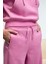 SELORIN Kadın Baggy Çift Cepli Pembe Eşofman Altı 4