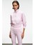 THALIA Kadın Arka Baskılı Ve Patch Detaylı Fermuarlı Dik Yakalı Pembe Sweatshirt 2