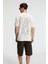 BAGGY Erkek %100 Pamuk Oversize Fit Baskılı Kısa Kollu Yuvarlak Yakalı Vanilya T-Shirt 6