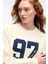 MIRELLAN Kadın Baskılı Yuvarlak Yaka Regular Fit Ekru Sweatshirt 3