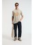 SWEET Erkek %100 Pamuk Oversize Fit Baskılı Kısa Kollu Yuvarlak Yakalı Taş Rengi T-Shirt 5