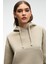 SELENE Kadın Kapüşonlu Kangru Cepli Regular Fit Taş Rengi Sweatshirt 5
