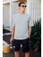 CATWALK Erkek %100 Pamuk Regular Fit Gri T-Shirt 1
