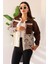 Kadın Oversize Fit Etnik Desenli Uzun Kollu %100 Pamuk Gömlek,ceket , Cepli Şık Oduncu Gömlek 1