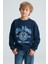 Ferney Erkek Çocuk Pamuk Navy Sweatshirt 1