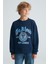 Ferney Erkek Çocuk Pamuk Navy Sweatshirt 3