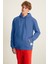 BENDA Erkek 3 İplik İçi Şardonlu Yumuşacık Kanguru Cepli Kapüşonlu Kırmızı Sweatshirt 2