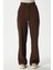 Likra Serisi Lift Süs Dikişli Esnek Açık Kahverengi Palazzo Pantolon 4