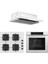 QBL62CB - SS206 -D037 60 cm Beyaz Cam Turbolu Aspiratörlü Ankastre Set - Yeni 1