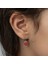 Gümüş Kırmızı Kalp Sallantılı Çocuk Küpe (BC-874852) 5