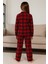 Kız Çocuk 15293 Yakalı Süet Pijama Takımı Bordo 2