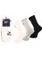 R0258CREWVECTOR3'LU Beyaz Unisex Çorap 1
