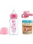 Bebek Biberon ve Emzik Seti 0-6 Ay, Pembe, 270ML, Geniş Ağız, Sağlıklı ve Güvenli 1