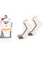 R0572 Techs.fitness Beyaz Unisex Çorap 1