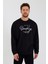 Süperlife Erkek Bisiklet Yaka Regular Fit El Yazılı Brooklyn Ince Sweatshirt SPR23SW331 2