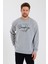 Süperlife Erkek Bisiklet Yaka Regular Fit El Yazılı Brooklyn Ince Sweatshirt SPR23SW331 2
