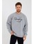 Süperlife Erkek Bisiklet Yaka Regular Fit El Yazılı Brooklyn Ince Sweatshirt SPR23SW331 4