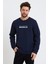 Süperlife Erkek Bisiklet Yaka Regular Fit Brooklyn Baskılı Ince Sweatshirt SPR23SW330 3