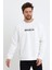 Süperlife Erkek Bisiklet Yaka Regular Fit Brooklyn Baskılı Ince Sweatshirt SPR23SW330 4