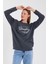Süperlife Kadın Bisiklet Yaka Regular Fit El Yazılı Brooklyn Ince Sweatshirt SPR23SWK331 3