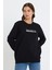 Süperlife Kadın Bisiklet Yaka Oversize Fit Brooklyn Baskılı Ince Sweatshirt SPR23SWK330 4