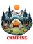 2 Adet 33X33 cm Camping Karavan Sticker Tekne Jeep Araç Sticker 1