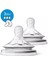Şeffaf 3 Delikli Biberon Emziği 3+ Ay 2'li Set 3