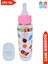 Desenli Pembe Cam Biberon 250 Ml, Şık ve Sağlıklı Bebek Için Uygun 1