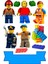 Yenilebilir Şekerli Kağıt Baskısı Cupcake ve Pasta Resim Baskı LEGO Temalı 02 1