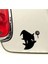 Sevimli Hayalet Tasarım Oto Özel Yeni Sticker Siyah 19*19 cm 1