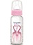 Pembe Yuvarlak Silikon Uçlu Cam Biberon 240ML, Sağlıklı ve Güvenli Anne-Bebek Kullanımı 1