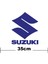 Suzuki Yazı ve S Logo Yazı Sticker Etiket Tek Renk 2