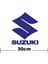 Suzuki Yazı ve S Logo Yazı Sticker Etiket Tek Renk 3
