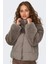 15292945 Onlwanja Fur Puffer Walnut Kadın Mont 1