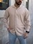 Bej Keten Gömlek 3