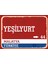 Malatya Yeşilyurt Retro Sokak Yön Tabelası Vintage Pvc Dekota Uv Poster Yapışkanlı 35X25 1
