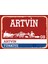 Artvin #2 Retro Sokak Yön Tabelası Vintage Pvc Dekota Uv Poster Yapışkanlı 35X25 1
