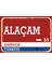 Samsun Alaçam Retro Sokak Yön Tabelası Vintage Pvc Dekota Uv Poster Yapışkanlı 35X25 1