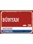 Kayseri Bünyan Retro Sokak Yön Tabelası Vintage Pvc Dekota Uv Poster Yapışkanlı 35X25 1