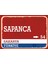 Sakarya Sapanca Retro Sokak Yön Tabelası Vintage Pvc Dekota Uv Poster Yapışkanlı 35X25 1