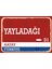 Hatay Yayladağı Retro Sokak Yön Tabelası Vintage Pvc Dekota Uv Poster Yapışkanlı 35X25 1