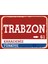 Trabzon Retro Sokak Yön Tabelası Vintage Pvc Dekota Uv Poster Yapışkanlı 35X25 1