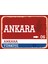 Ankara #2 Retro Sokak Yön Tabelası Vintage Pvc Dekota Uv Poster Yapışkanlı 35X25 1