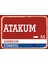 Samsun Atakum Retro Sokak Yön Tabelası Vintage Pvc Dekota Uv Poster Yapışkanlı 35X25 1
