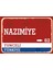 Tunceli Nazımiye Retro Sokak Yön Tabelası Vintage Pvc Dekota Uv Poster Yapışkanlı 35X25 1