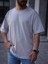 Basic Gri Oversize T-Shirt 6