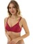 % 100 Pamuk Penye Telsiz Toparlayıcı ( Balensiz Minimizer ) Bordo Sütyen EBRBR1001 1