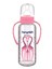Pembe Kulplu Cam Biberon 240 Ml, Sağlıklı ve Şık Tasarım 1