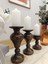Ahşap Şamdanlık 3’lü Set – Dekoratif Mumluk 2